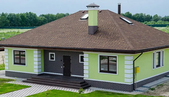 Сочетание цветов фасада дома и крыши: как подобрать цвет, с каким  сочетается, какой подойдёт